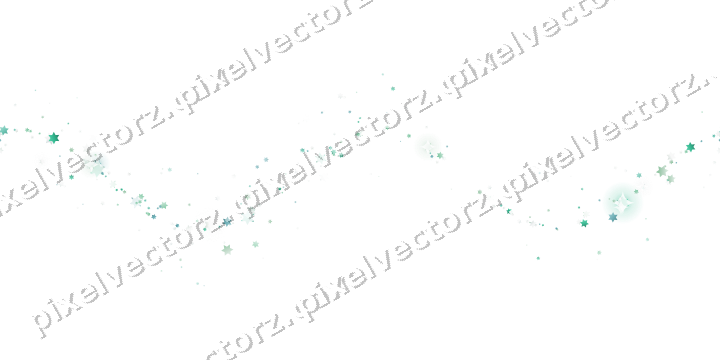 Nahtlose Glitzerwelle aus Sternen in Grün auf transparentem Grund
