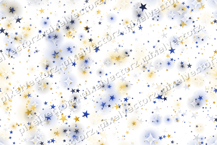 Nahtlose Glitzerstreuung aus Sternen auf transparentem Grund