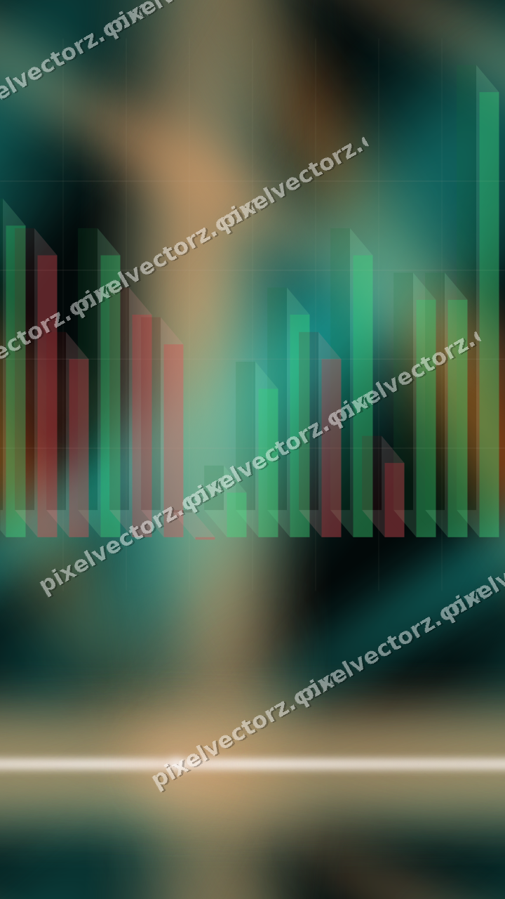 Nahtloser Neon Diagramm Hintergrund in Orange und Petrol