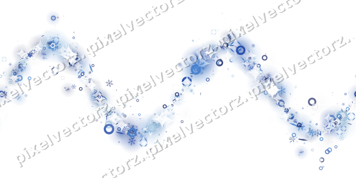 Nahtlose Glitzerwelle in Blau und Türkis auf transparentem Grund