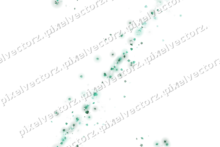 Nahtloses Glitzerband aus Funken und Herzen auf transparentem Grund