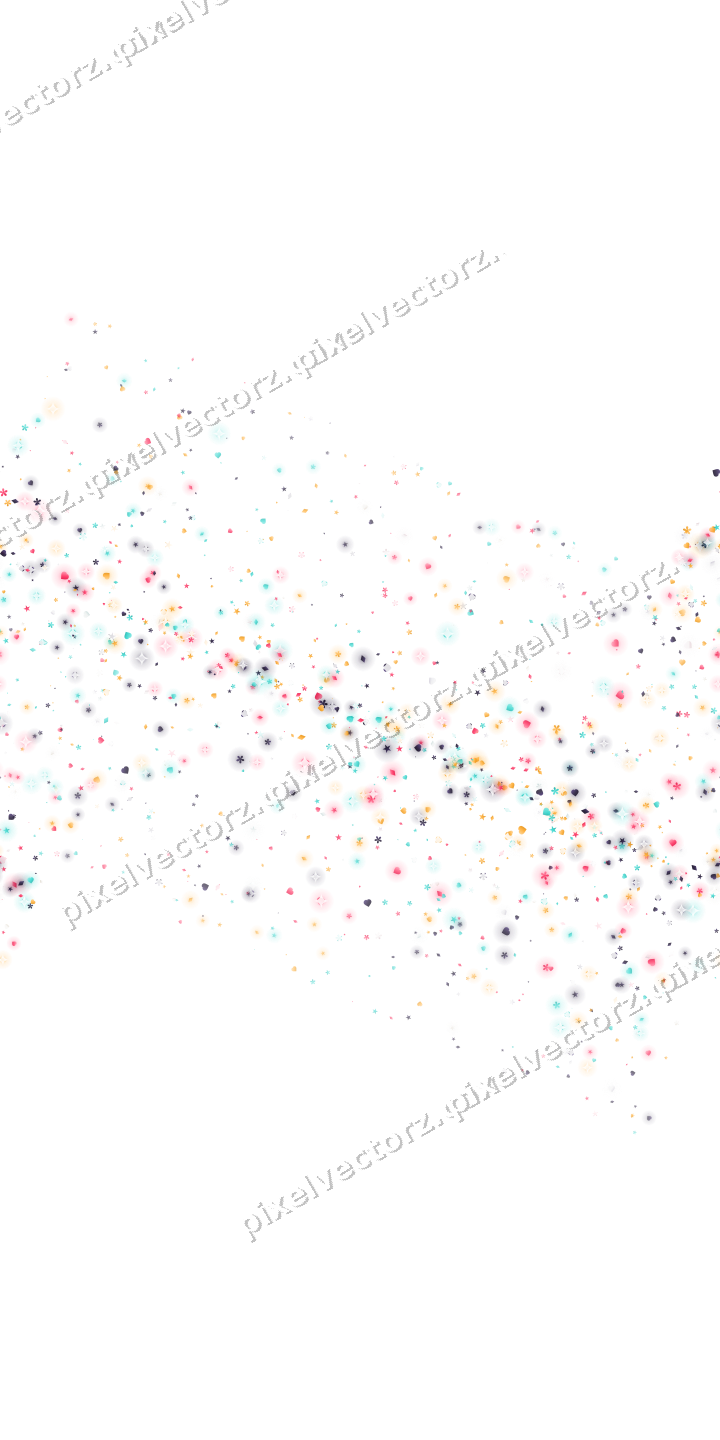 Nahtloses Glitzerband aus Sternen und Herzen auf transparentem Grund