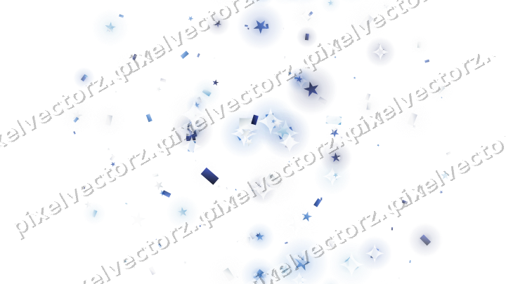 Nahtlose Glitzerspirale in Blau und Türkis auf transparentem Grund