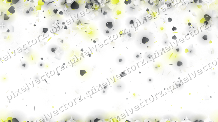 Nahtloser Glitzerregen in Gelb und Grau auf transparentem Grund