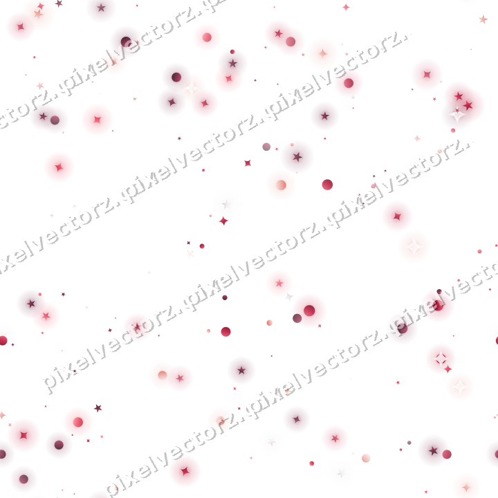 Nahtloser Glitzerkranz aus Sternen und Funken auf transparentem Grund