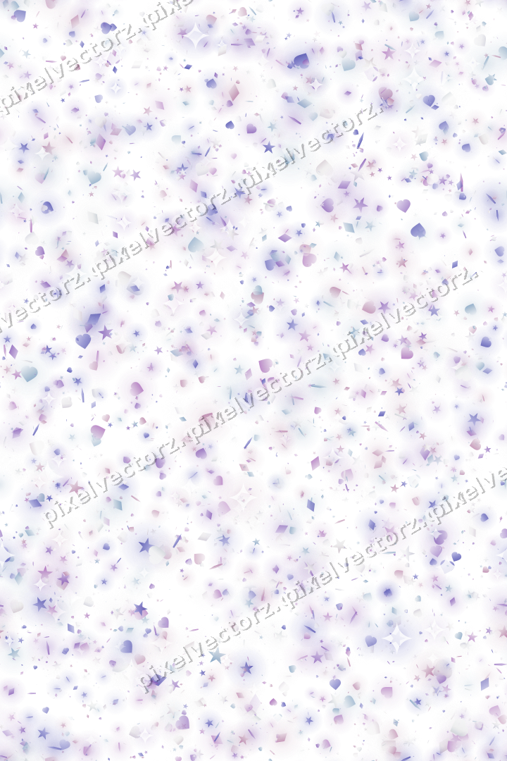 Nahtlose Glitzerstreuung in Violett und Blau auf transparentem Grund