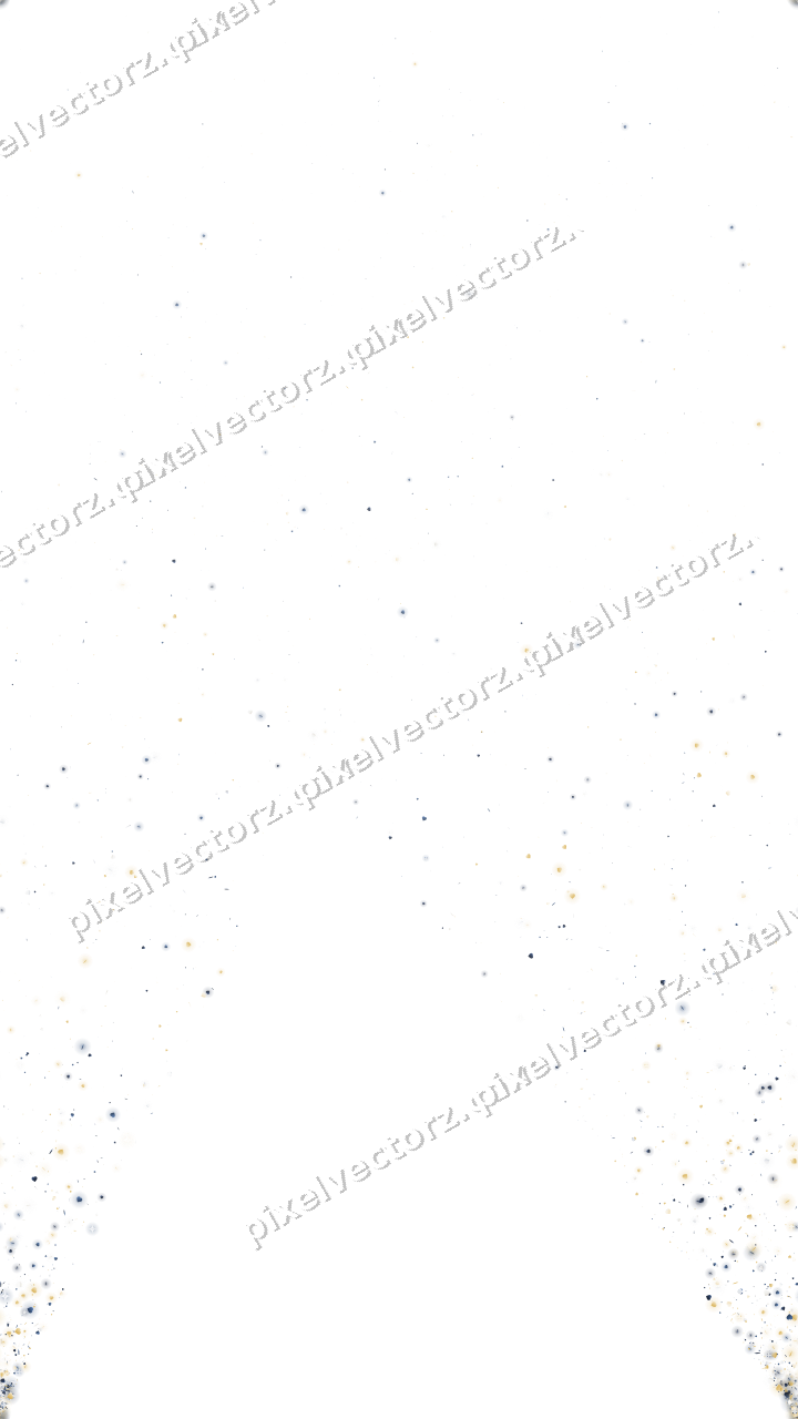 Nahtloser Glitzerfächer in Dunkelblau auf transparentem Grund