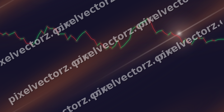 Nahtloser Neon Diagramm Hintergrund in Orange und Blau