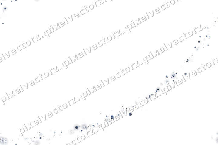 Nahtloser Glitzerbogen aus Sternen und Punkten auf transparentem Grund