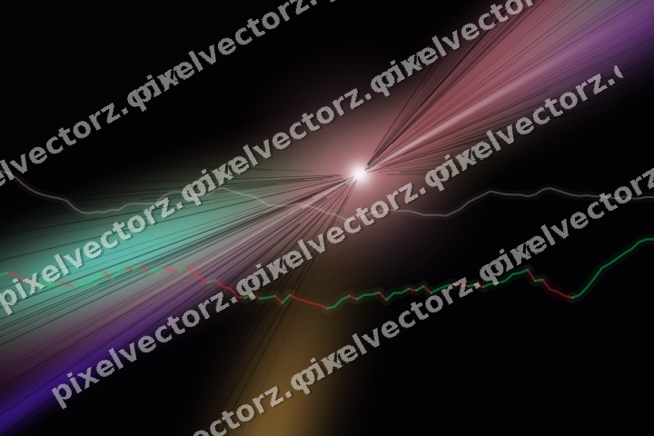 Leuchtender Neon Diagramm Hintergrund in Rosa und Bernstein