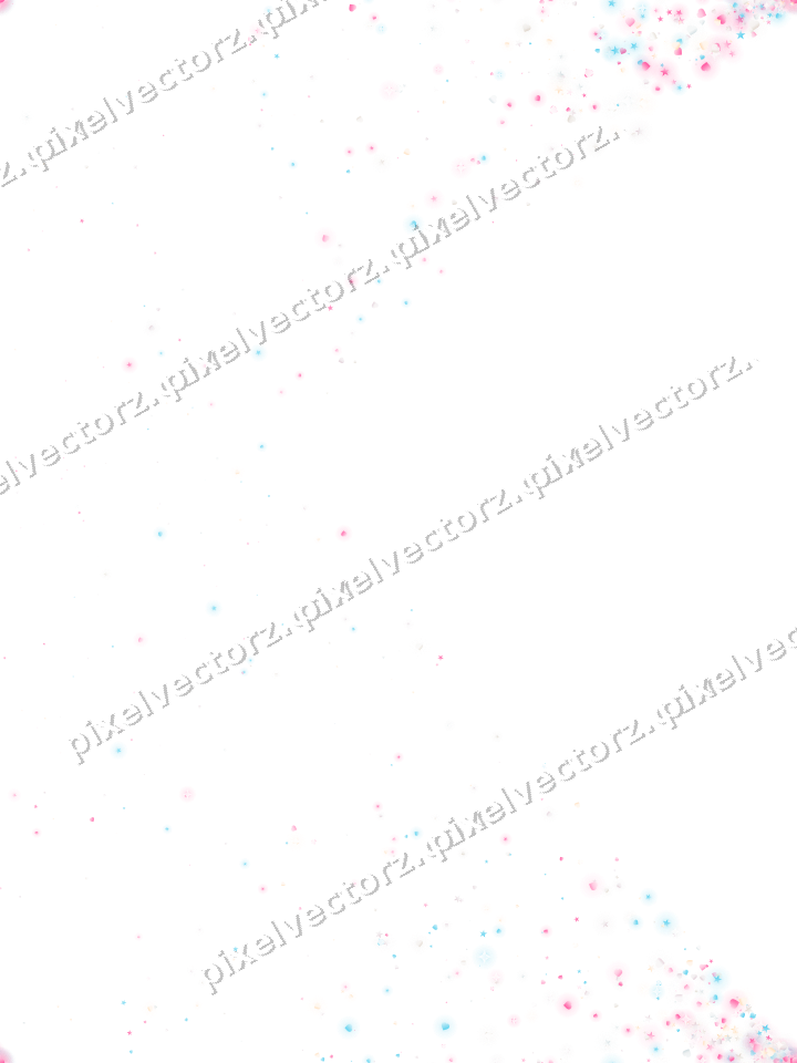 Nahtloser Glitzerfächer aus Sternen und Herzen auf transparentem Grund