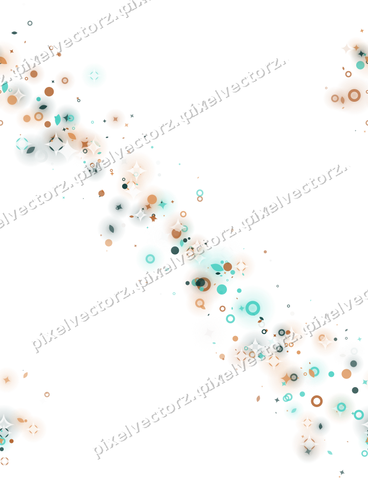 Nahtloses Glitzerband aus Funken und Tropfen auf transparentem Grund