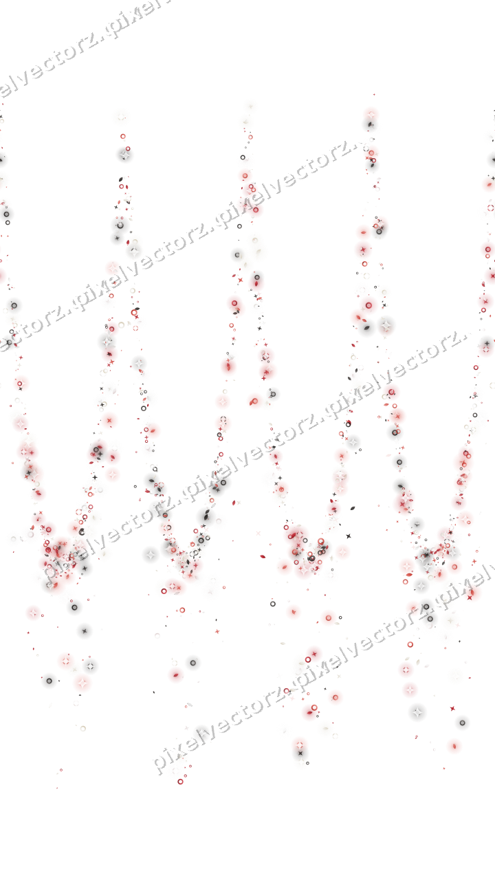 Nahtlose Glitzergirlande in Rot auf transparentem Grund
