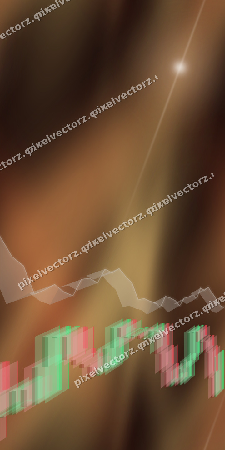 Nahtloser Neon Diagramm Hintergrund in Orange und Bernstein