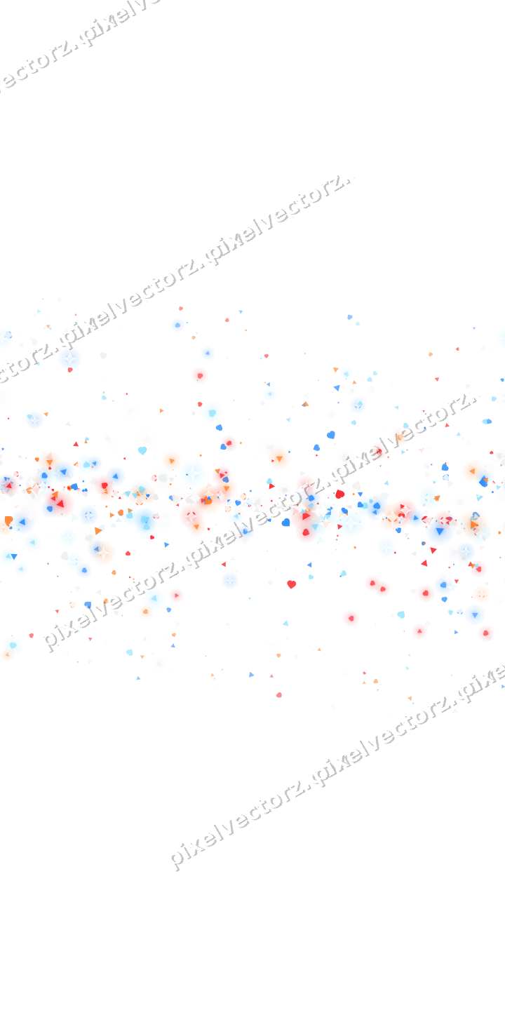 Nahtloses Glitzerband aus Herzen und Dreiecken auf transparentem Grund