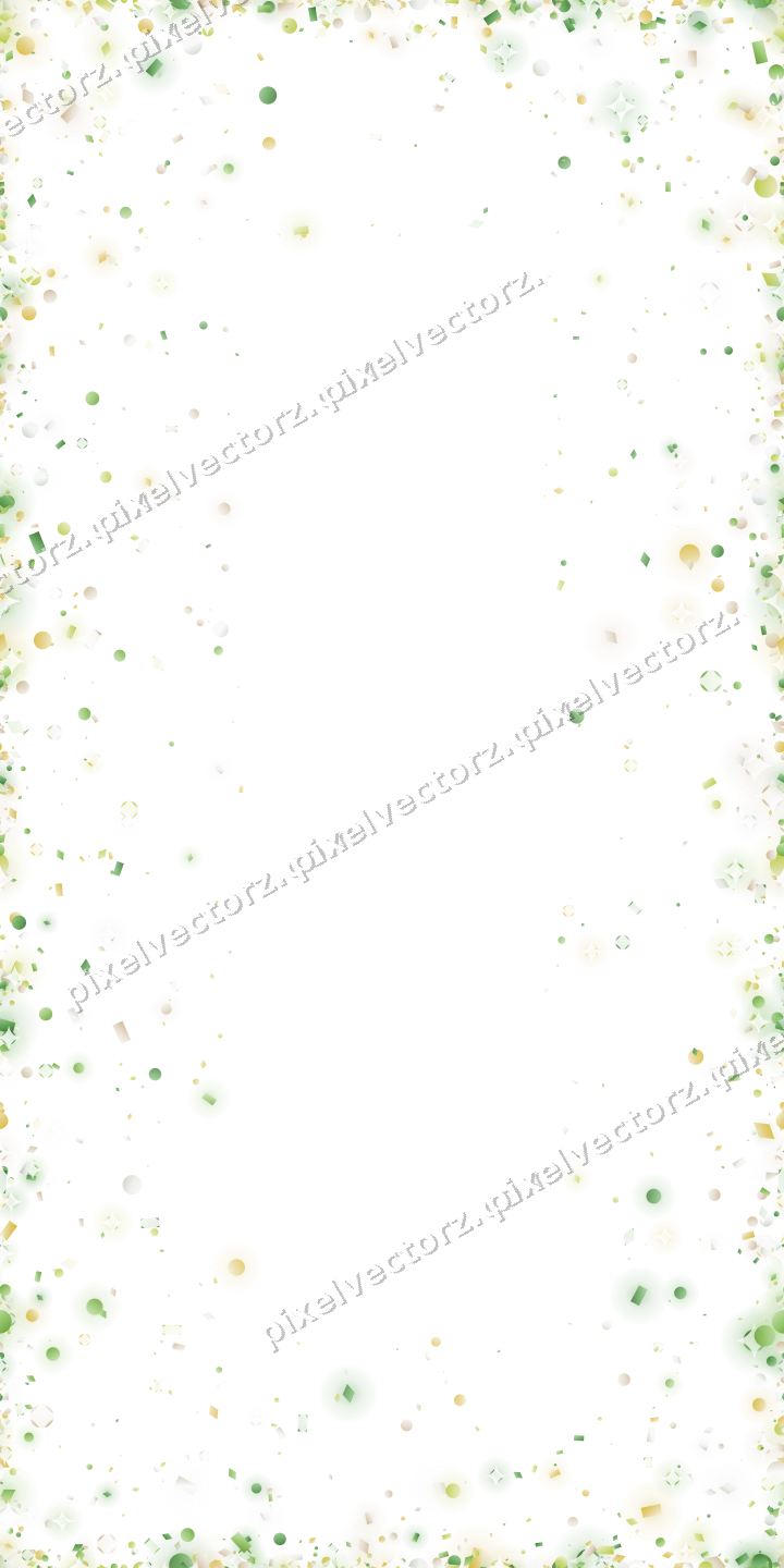 Nahtlose Glitzervignette in Limette und Gelb auf transparentem Grund