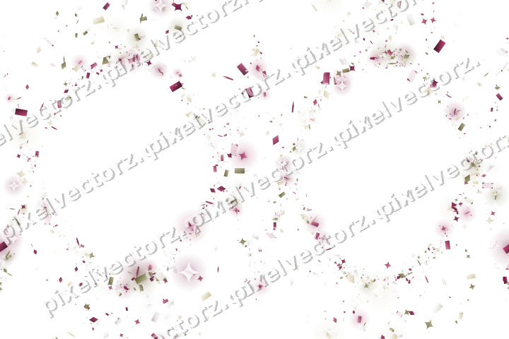 Nahtlose Glitzergirlande aus Funken und Rauten auf transparentem Grund