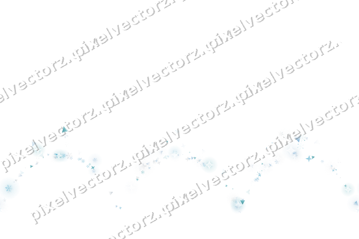 Nahtlose Glitzergirlande in Türkis auf transparentem Grund