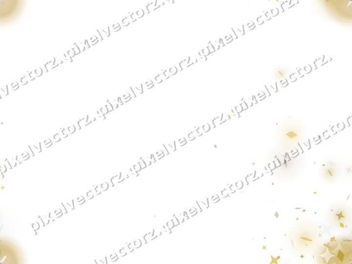 Nahtloser Glitzerfächer aus Sternen und Rauten auf transparentem Grund