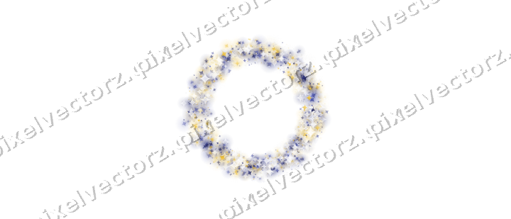 Nahtloser Glitzerkranz aus Funken auf transparentem Grund