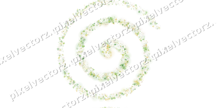 Nahtlose Glitzerspirale in Limette und Gelb auf transparentem Grund