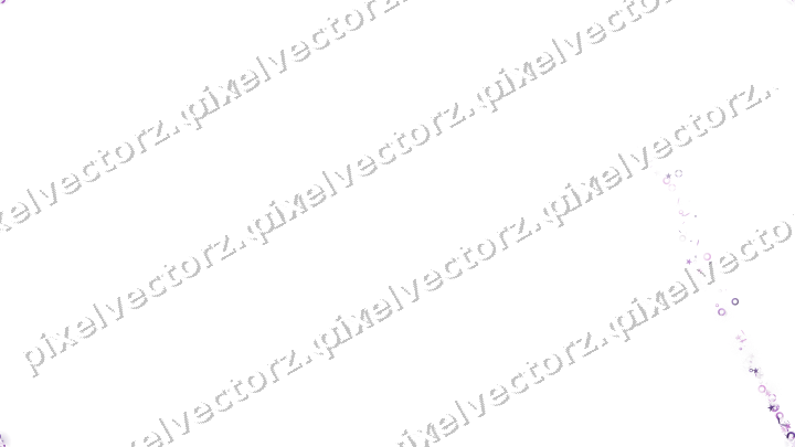 Nahtloser Sternenschweif in Violett auf transparentem Grund