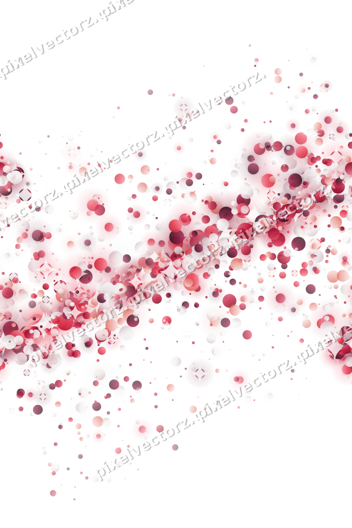 Nahtloses Glitzerband aus Punkten in Rosa auf transparentem Grund