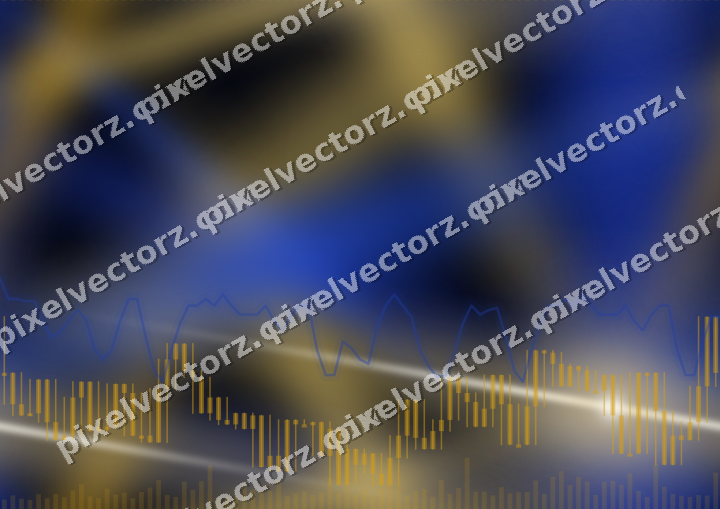 Nahtloser Neon Diagramm Hintergrund in Bernstein und Blau