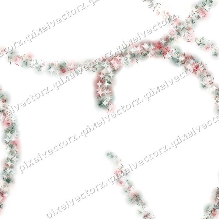 Nahtlose Glitzerspirale in Dunkelgrün und Rot auf transparentem Grund