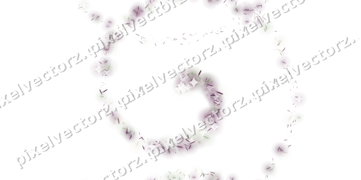 Nahtlose Glitzerspirale aus Splittern auf transparentem Grund