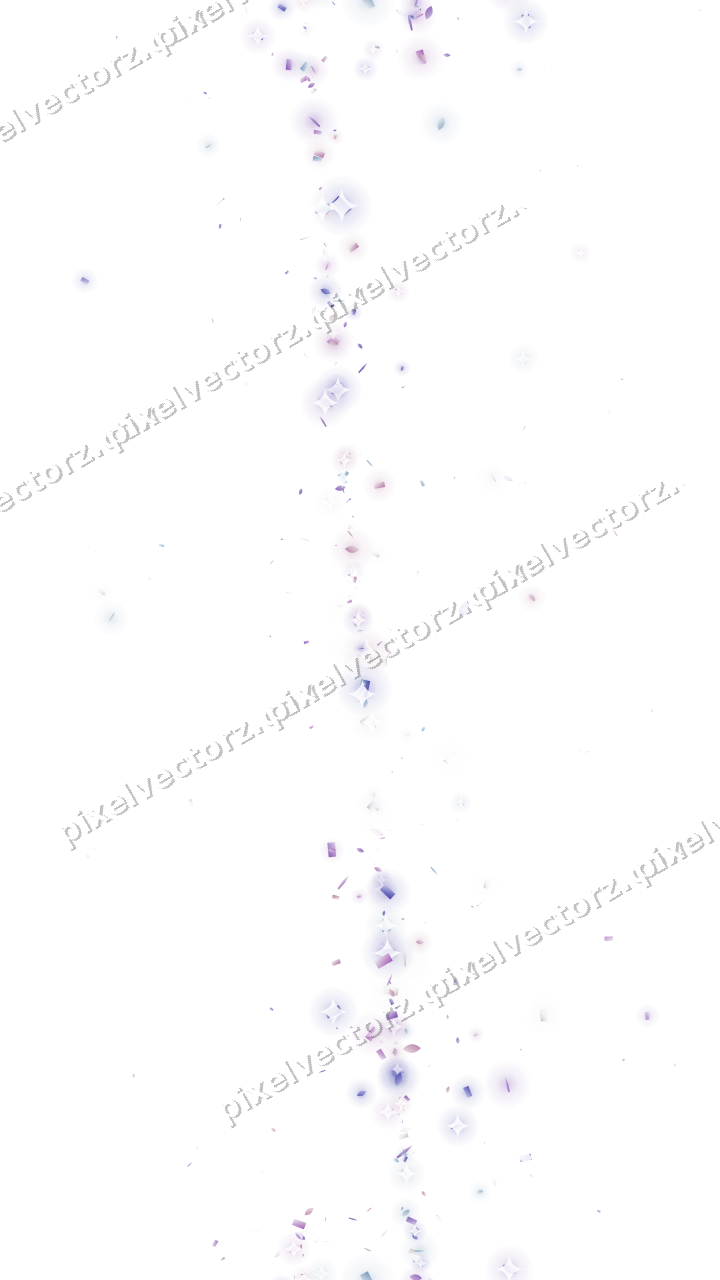 Nahtloses Glitzerband aus Tropfen und Konfetti auf transparentem Grund