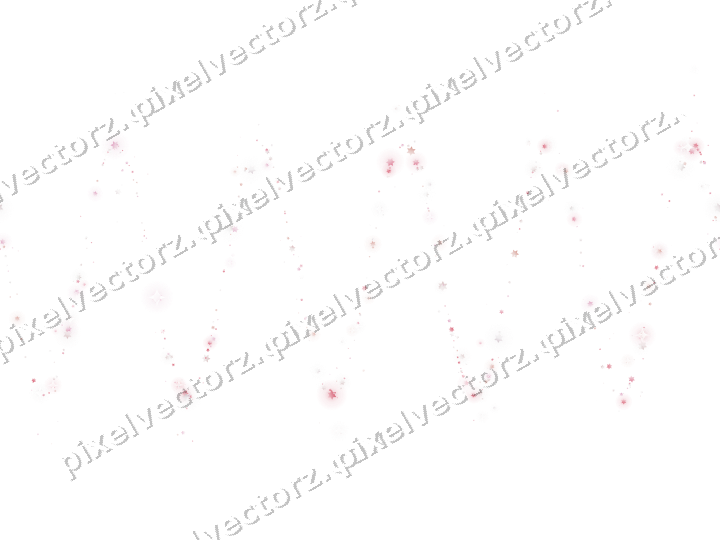 Nahtlose Glitzerwelle aus Sternen in Blassrosa auf transparentem Grund