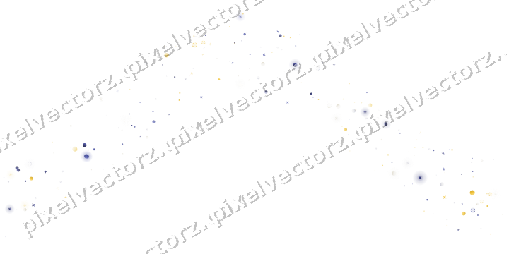 Nahtlose Glitzerwelle aus Sternen und Punkten auf transparentem Grund