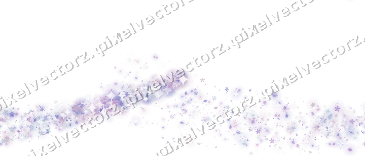 Nahtloser Sternenschweif in Violett und Blau auf transparentem Grund