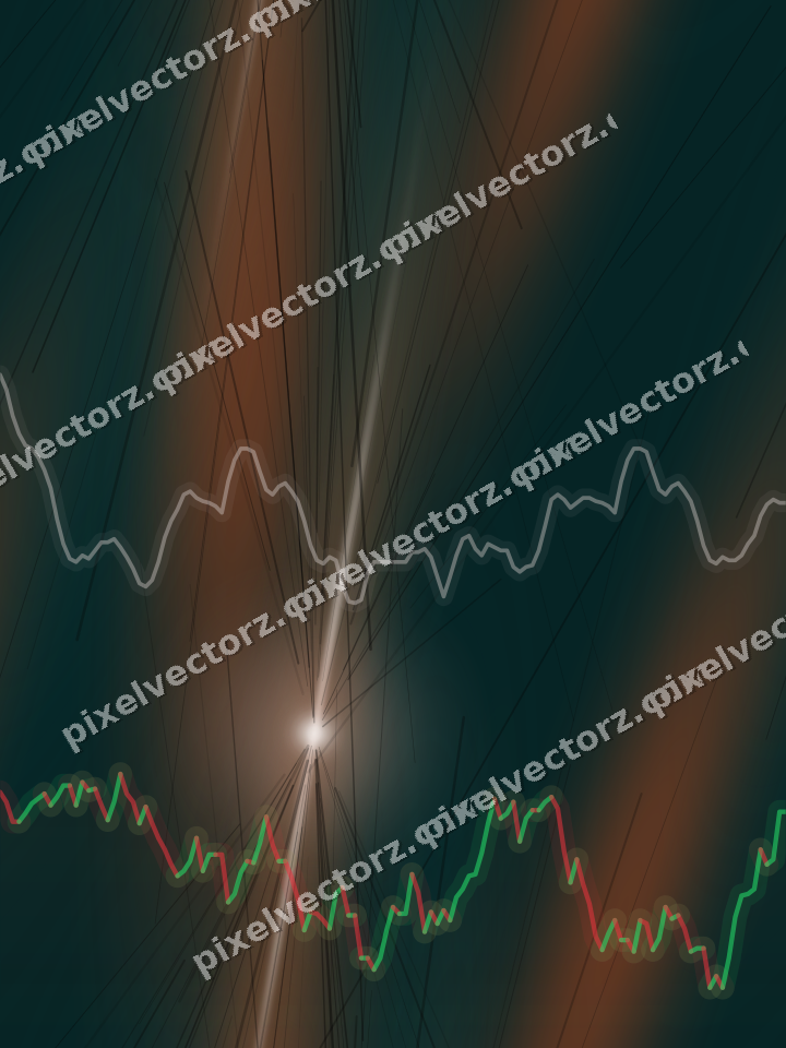 Nahtloser Neon Diagramm Hintergrund in Orange und Petrol