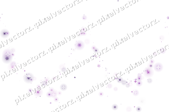 Nahtlose Glitzergirlande in Violett auf transparentem Grund