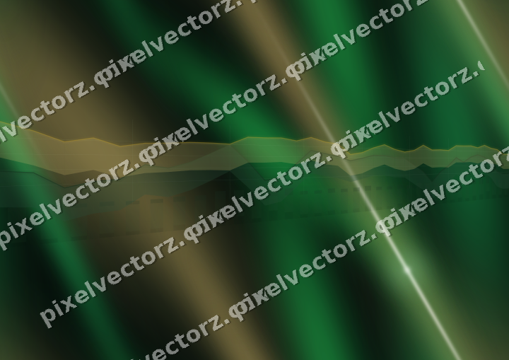 Nahtloser Neon Diagramm Hintergrund in Grün und Bernstein