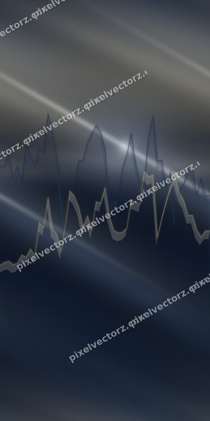 Nahtloser Neon Diagramm Hintergrund in Dunkelblau und Bernstein