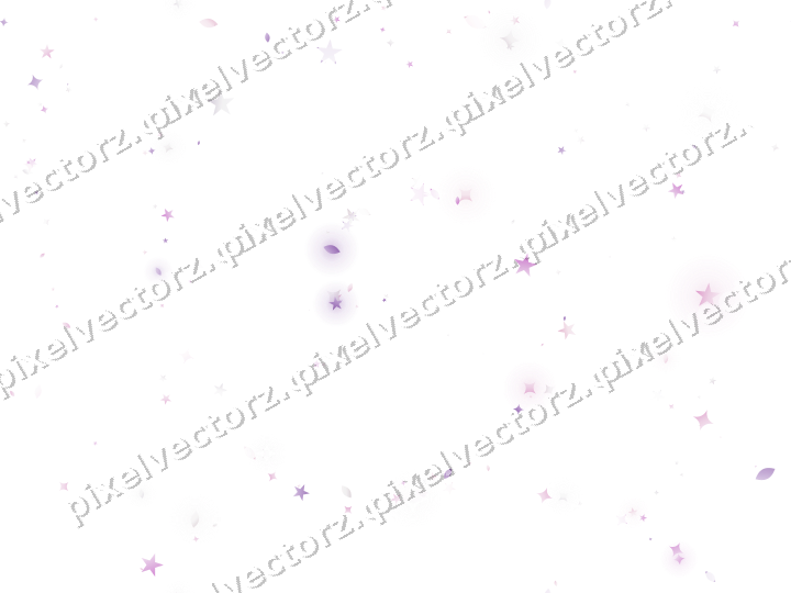 Nahtlose Glitzerspirale aus Sternen und Funken auf transparentem Grund