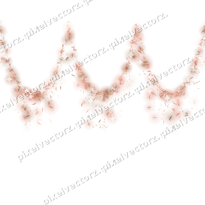Nahtlose Glitzergirlande aus Splittern auf transparentem Grund