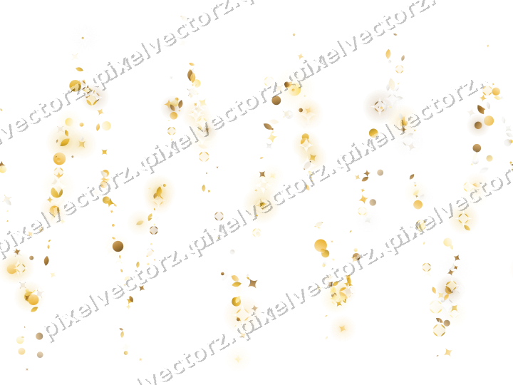 Nahtlose Glitzerwelle aus Funken und Tropfen auf transparentem Grund