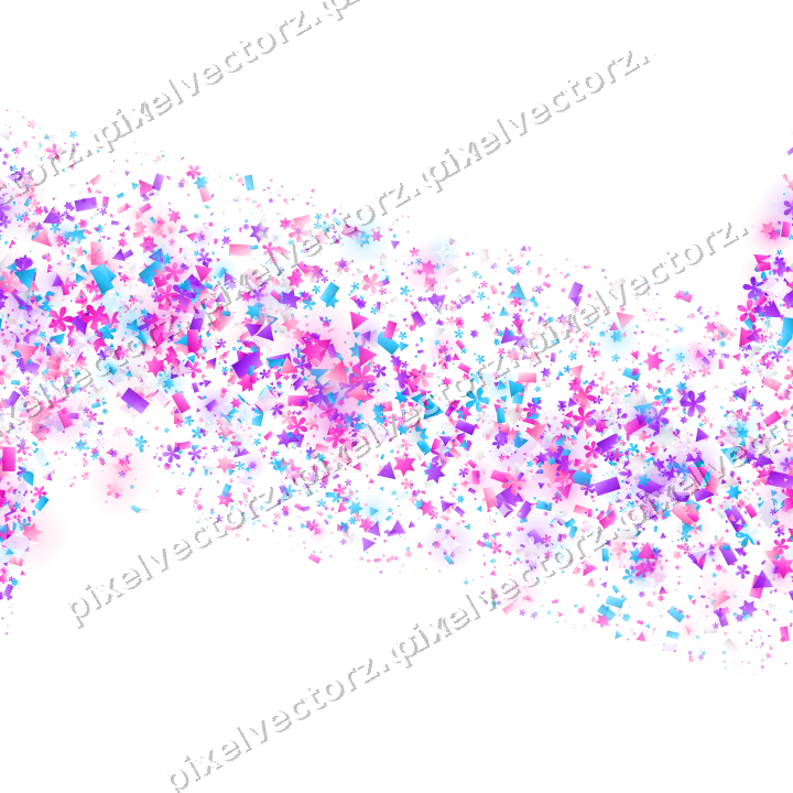 Nahtloses Glitzerband aus Sternen und Blüten auf transparentem Grund
