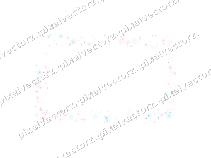 Nahtloser Glitzerrahmen aus Funken in Rosa auf transparentem Grund