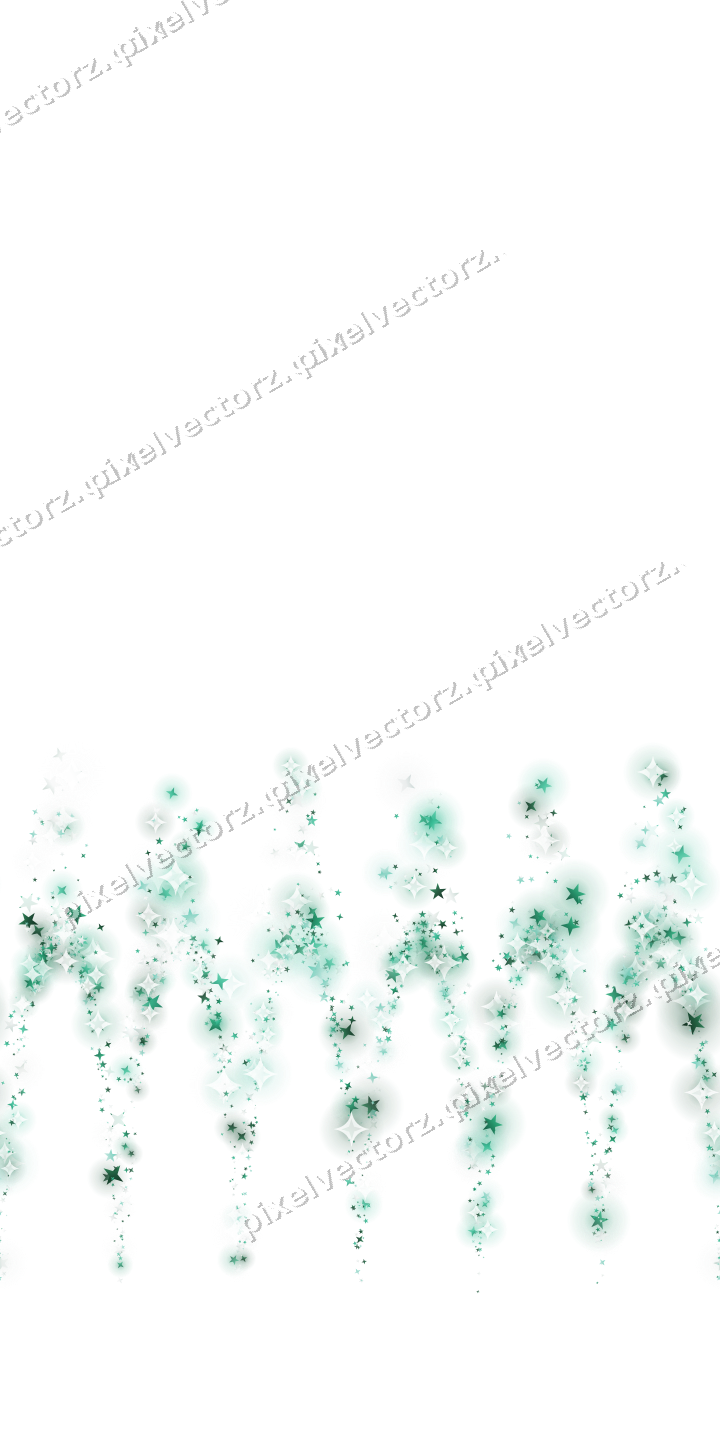 Nahtlose Glitzergirlande aus Sternen auf transparentem Grund