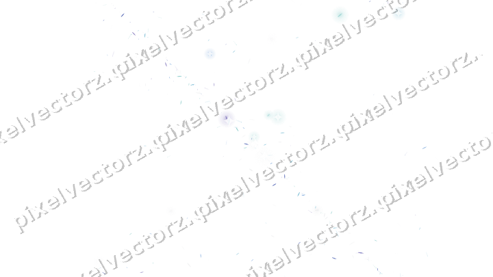 Nahtloses Glitzerband aus Splittern in Blau auf transparentem Grund