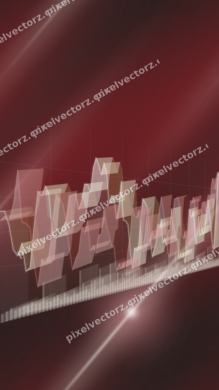 Nahtloser Neon Diagramm Hintergrund in Rot und Blassbernstein