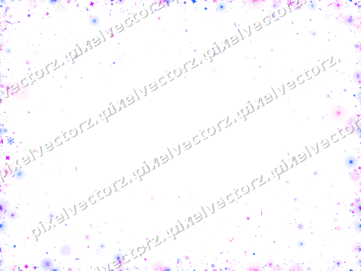 Nahtlose Glitzervignette in Violett und Blau auf transparentem Grund