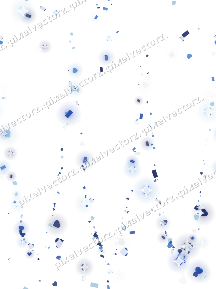 Nahtlose Glitzergirlande in Blau und Türkis auf transparentem Grund