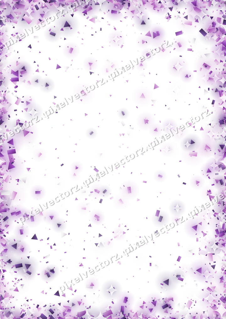 Nahtlose Glitzervignette in Violett auf transparentem Grund