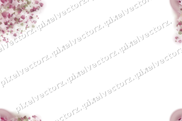 Nahtloser Glitzerfächer aus Herzen auf transparentem Grund